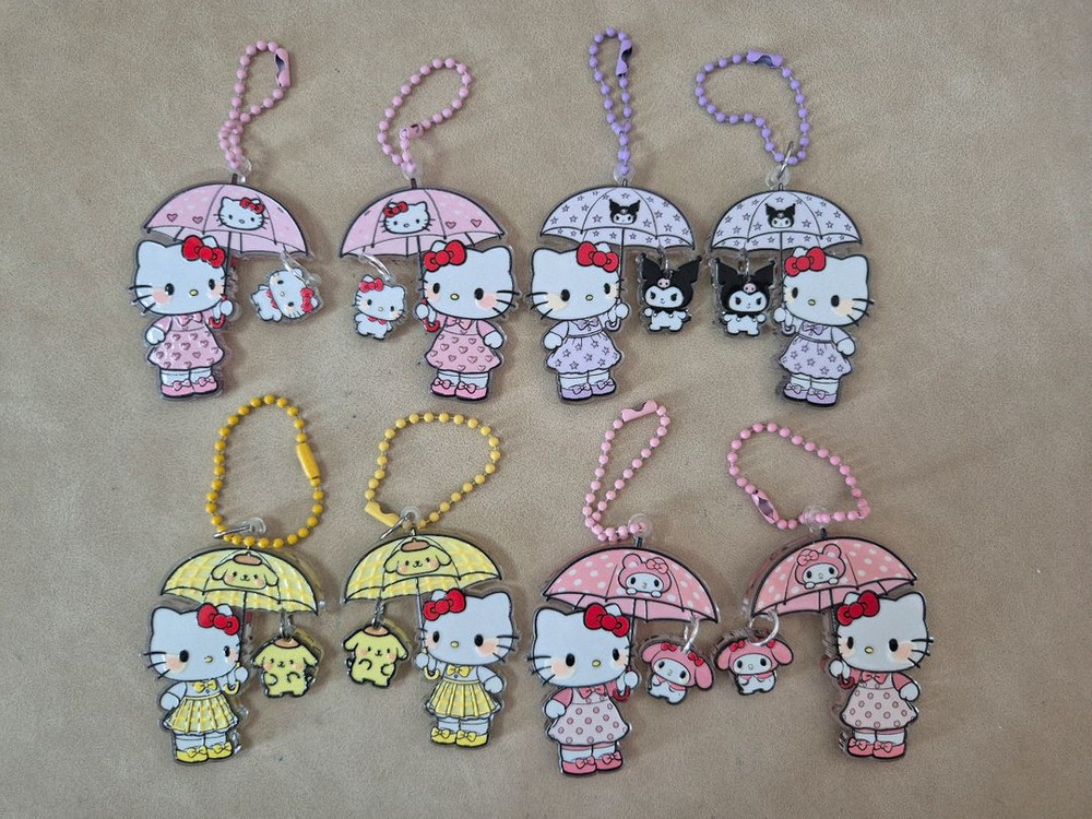 캐릭터 키링.키티 집게--1