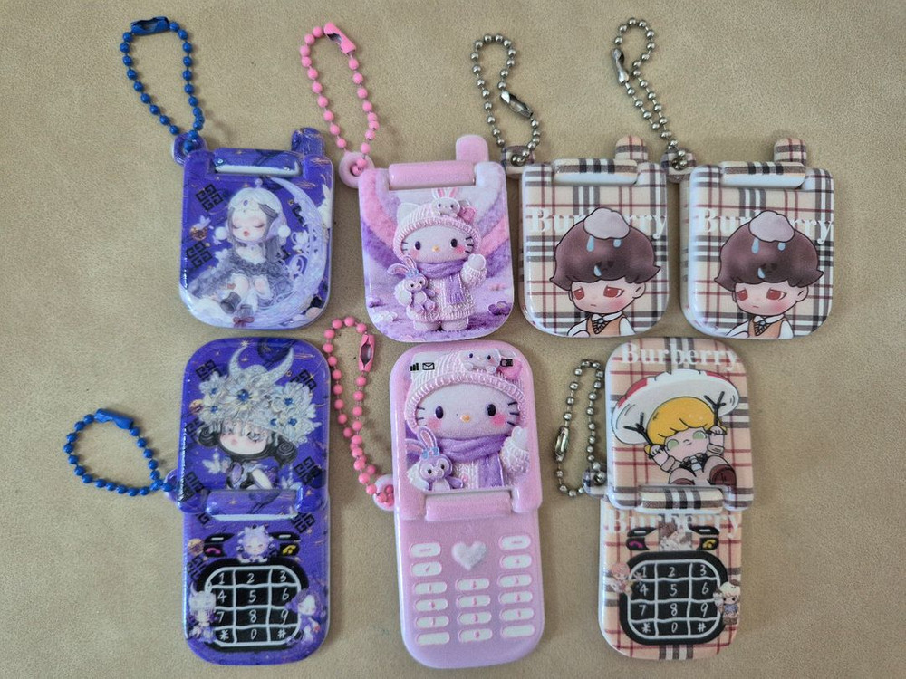 캐릭터 키링.키티 집게--3