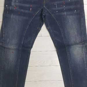 디스퀘어드2(사방스판) 레드탭 바이커진 34인치(No.105)S급! 이태리판!