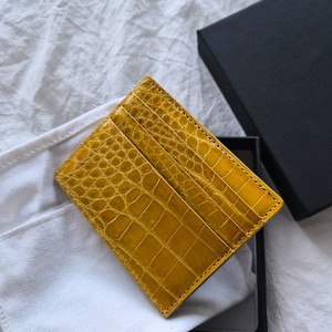 Loasi 이태리 리얼 악어가죽 카드지갑 새상품 이미지
