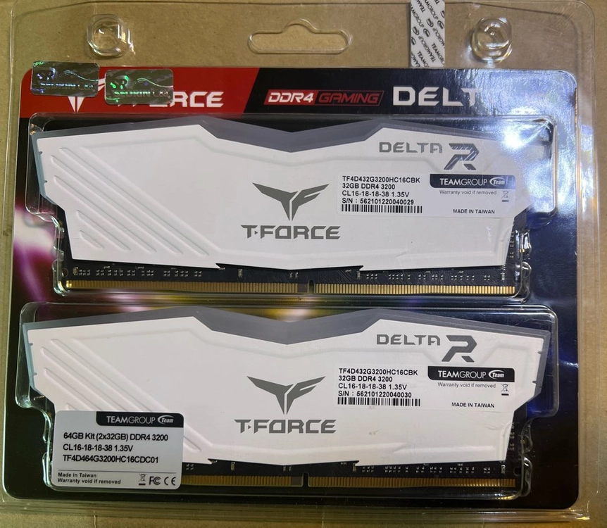 DDR4 3200 64GB (32GB x 2) 메모리 미개봉 새제품 - 안심되는 중고거래