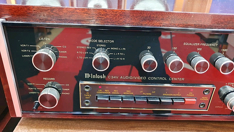 매킨토시MC7270파워앰프/C34V프리앰프/우드케이스/초민트급 이미지