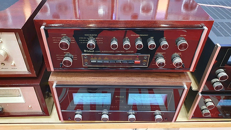 매킨토시MC7270파워앰프/C34V프리앰프/우드케이스/초민트급 이미지