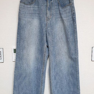 UPSET JEANS 남성 와이드 데님 청바지 32 이미지