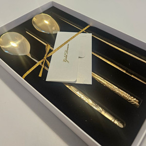 골드드림 24K 금도금 수저세트 새상품입니다