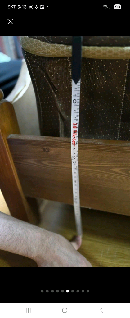 원목 침대프레임 매트리스 세트SS 사이즈 이미지