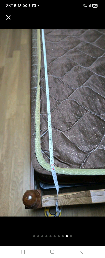 원목 침대프레임 매트리스 세트SS 사이즈 이미지