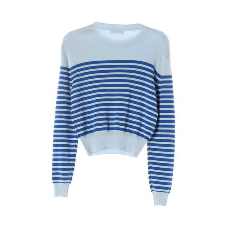 보카바카 23SS 블루 세일러 스트라이프 니트 스웨터 S 이미지