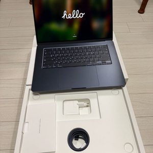 S급 ) 맥북 에어 M4 15인치 16gb 256ssd 미드나이트