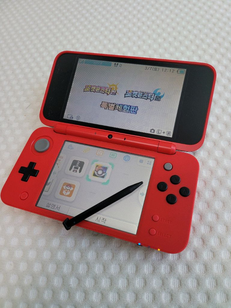 닌텐도 new 2ds xl 몬스터볼 에디션 포켓몬뱅크 포켓무버 순정--4