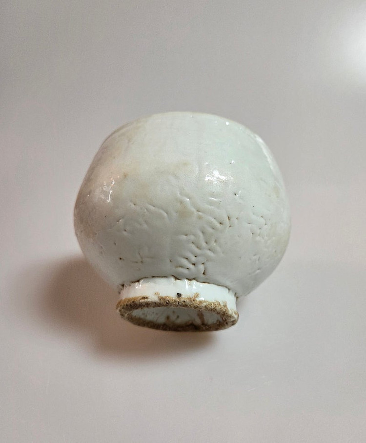 골동품 조선후기 조선백자 오목약사발 이미지