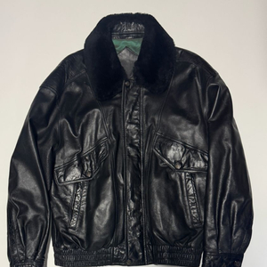 희귀!! 런던 포그 리얼 양가죽 봄버 무스탕 자켓 L ~ XL