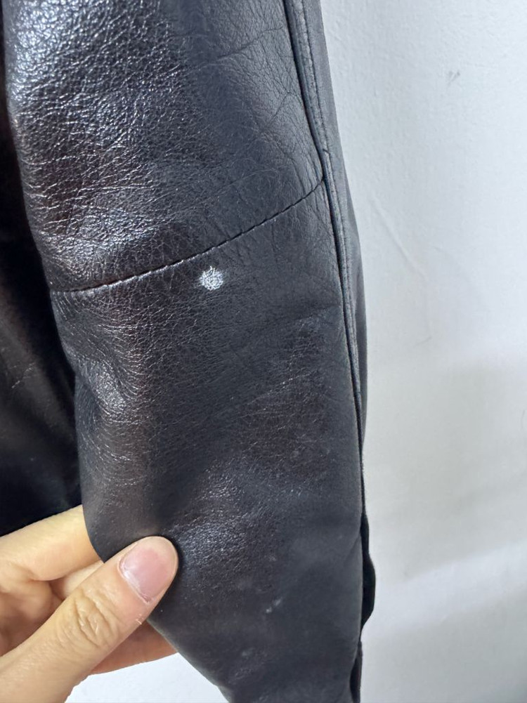 희귀!! 런던 포그 리얼 양가죽 봄버 무스탕 자켓 L ~ XL--4