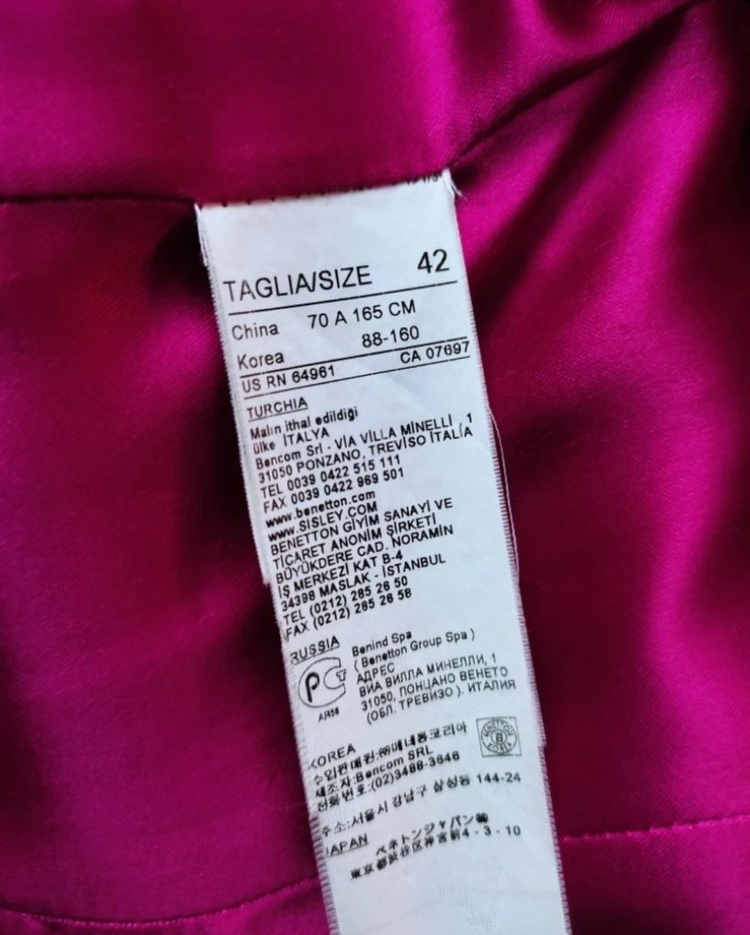 베네통 여성 코트--1