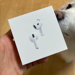 (미개봉새상품) 에어팟4 액티브 노이즈 캔슬링. 2월 1일에 샀습니다.