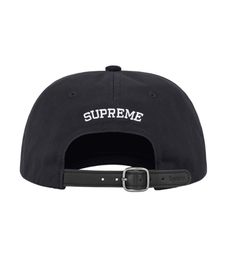 슈프림 S로고 6패널 볼캡 모자 24ss 투톤 블랙--1