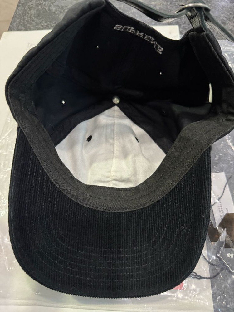 슈프림 S로고 6패널 볼캡 모자 24ss 투톤 블랙--4