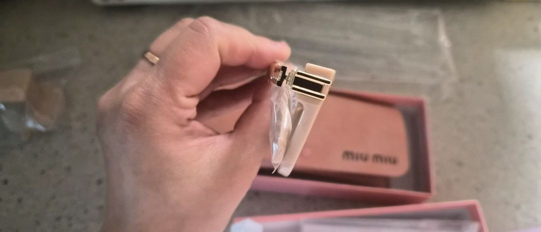 고급 선글라스 핑크 베이지 (새상품)--4