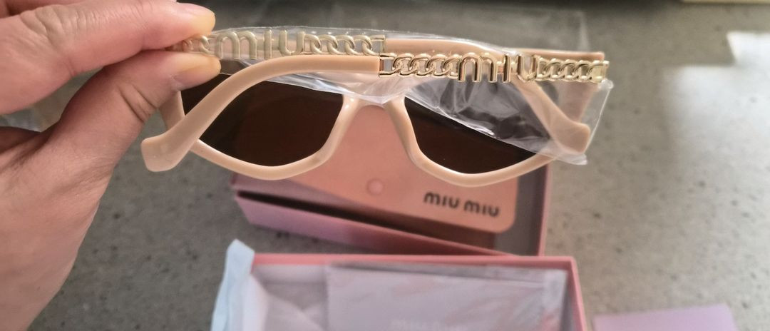 고급 선글라스 핑크 베이지 (새상품)--5