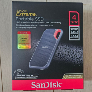 [정품 미개봉] 샌디스크 Extreme Portable SSD 4TB