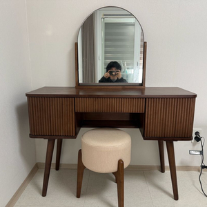 (전주) 우드 화장대 & 스툴