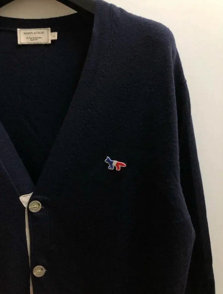메종키츠네 정품 트리컬러폭스 가디건 이미지