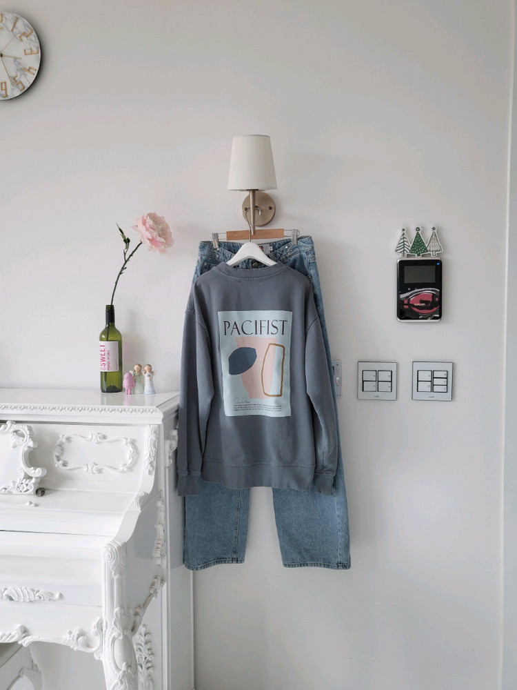 하이웨이스트 청바지ㆍ수입 맨투맨(반택포)--1