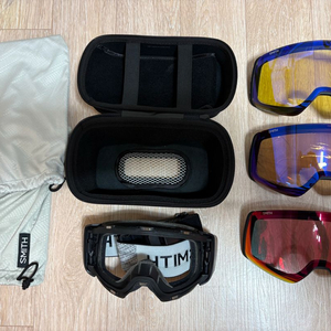 스미스 고글 포디 맥 4D MAG 렌즈3개+케이스