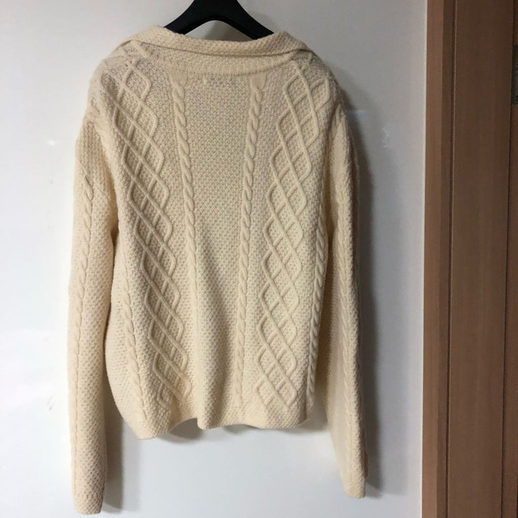 그로브 케이블 카라 니트 가디건 그랜마 그래니룩 GROVE 올드머니룩--4