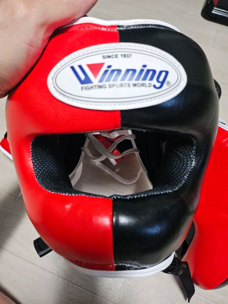복싱 위닝 커스텀 글러브 헤드기어 그로인가드 세트 팔아요 이미지
