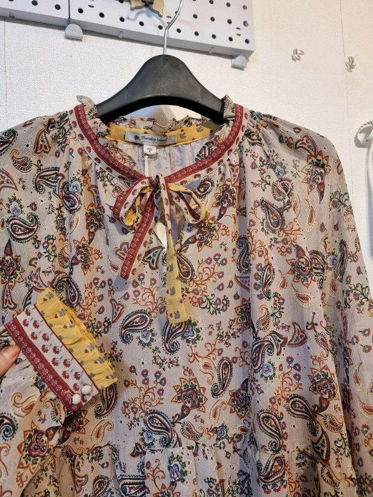 새옷 S ,M 하이넥 보더 미니원피스 써스데이아일랜드--5