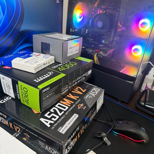 RTX4060 게이밍컴퓨터 풀세트 모니터 27인치 커브드 180hz 이미지