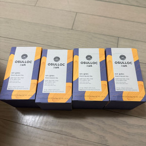 미개봉 새상품 오설록 피치 블랙티 (4개 일괄) 2.5