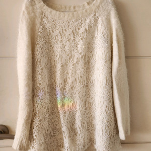 아이보리 레이스 니트 M/L