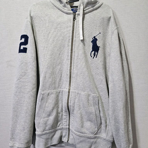 폴로 POLO 그레이 빅포니 후드집업 100~105 / L~XL 이미지
