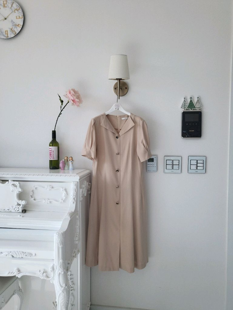 지고트 베이지 롱원피스 (반택포)--1