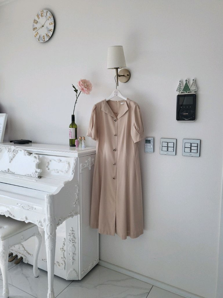 지고트 베이지 롱원피스 (반택포)--2