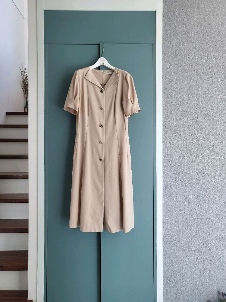 지고트 베이지 롱원피스 (반택포)--4