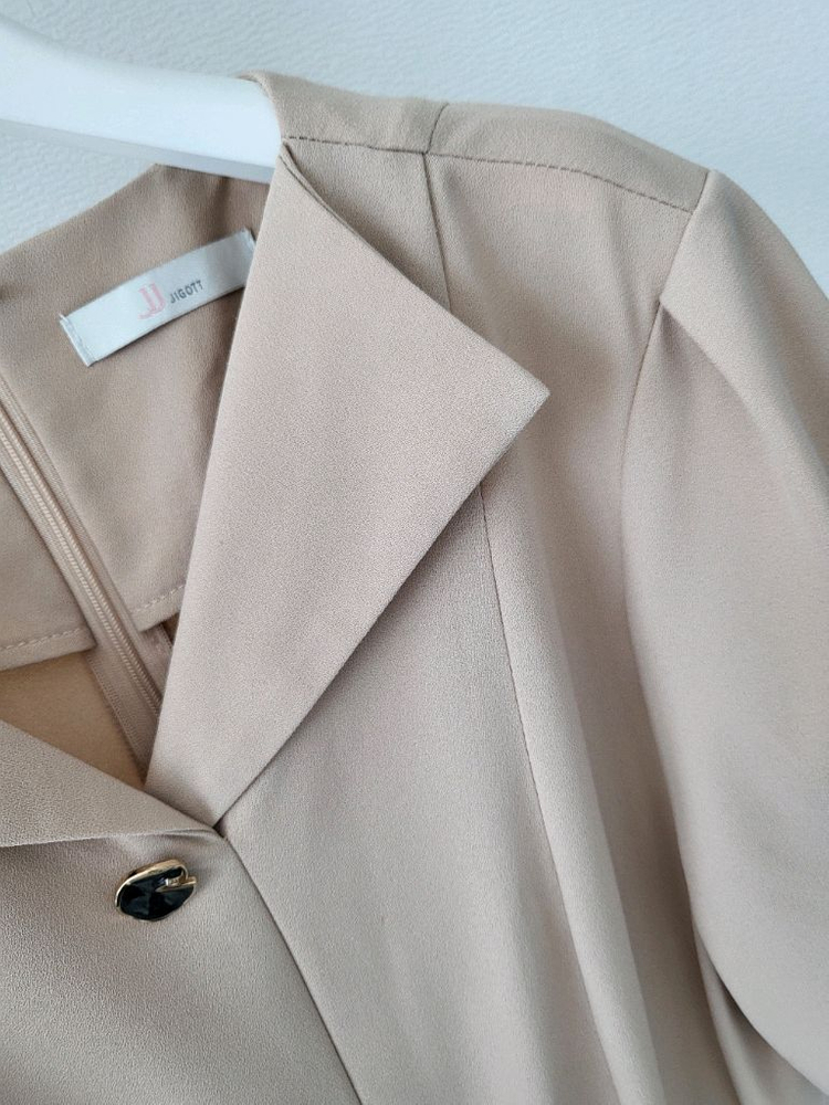 지고트 베이지 롱원피스 (반택포)--8