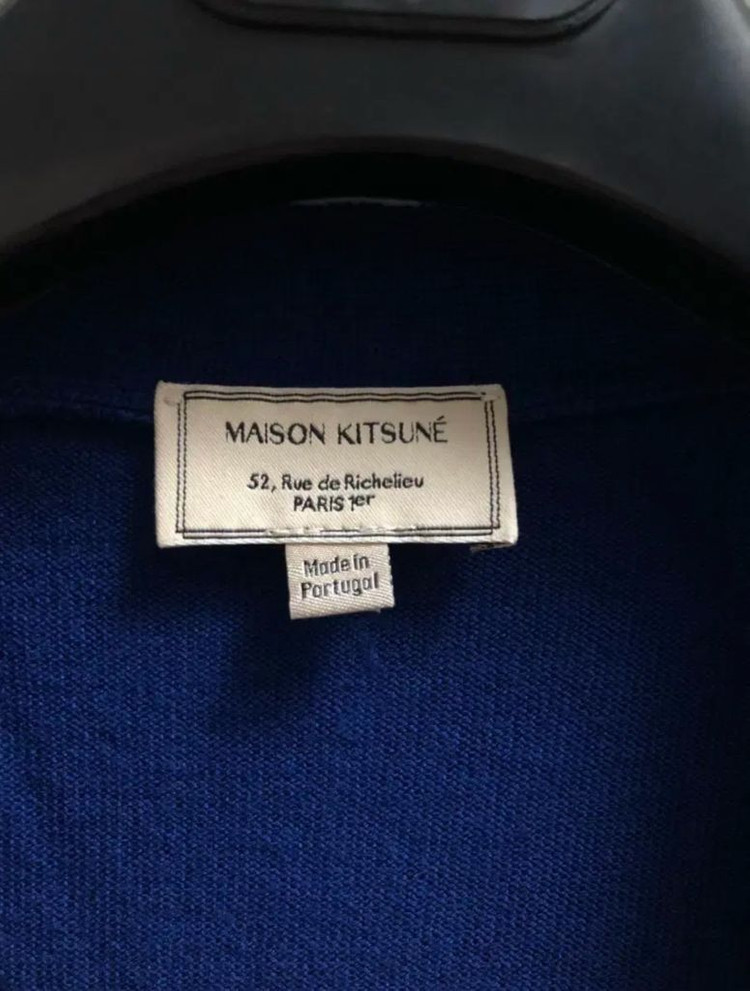 메종키츠네 정품 폭스 로고 가디건 이미지