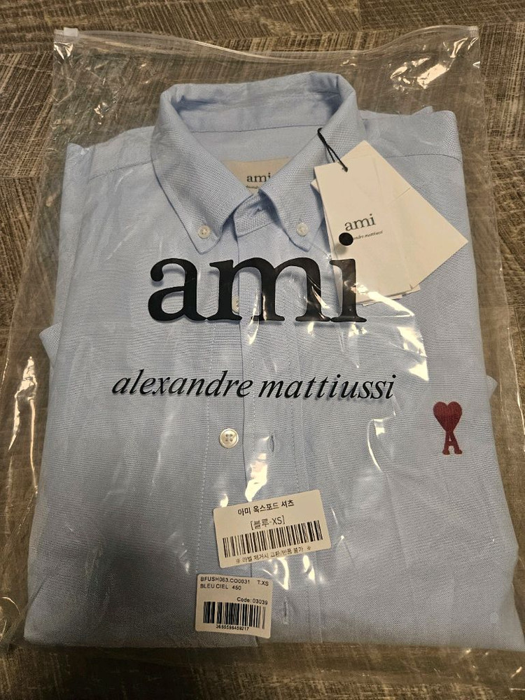아미 정품 옥스퍼드 셔츠/새상품 이미지
