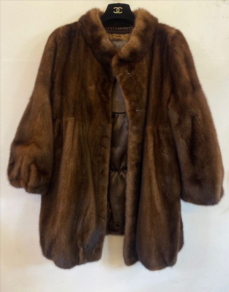 이은영 천연밍크코트66 밍크모피자켓:) 천연모피코트 리얼밍크100%--1