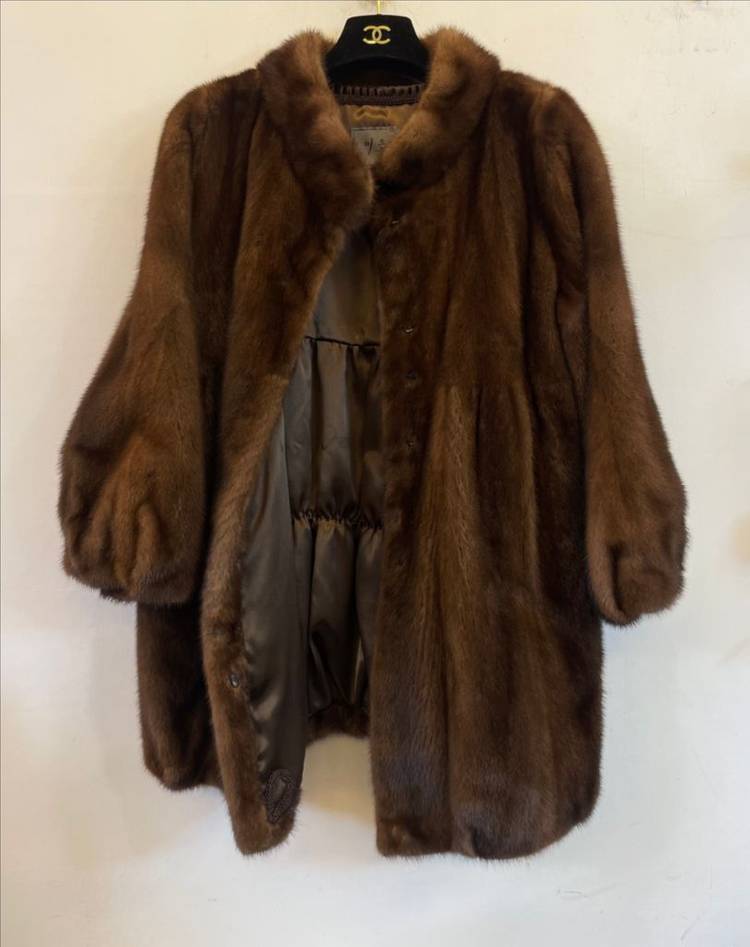 이은영 천연밍크코트66 밍크모피자켓:) 천연모피코트 리얼밍크100%--5
