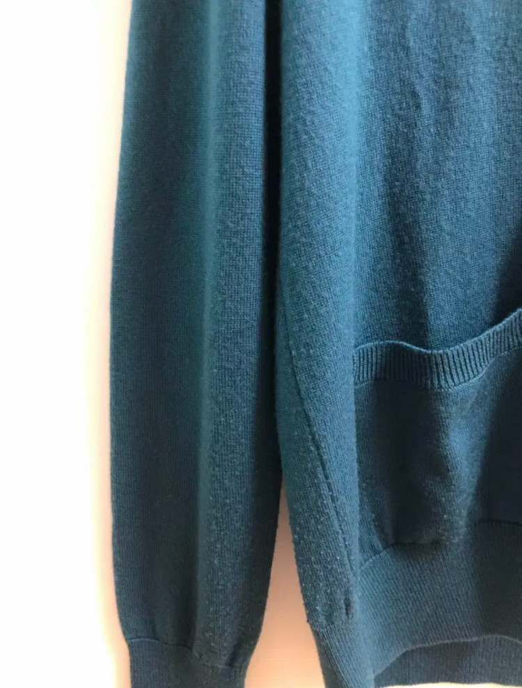 메종키츠네 정품 폭스 로고 가디건 이미지