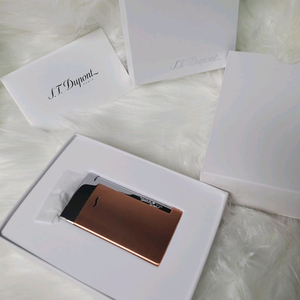 [풀세트] 듀퐁라이터 신형 터보 브러쉬드 로즈골드 쌍불 터보 듀퐁 라이타 이미지