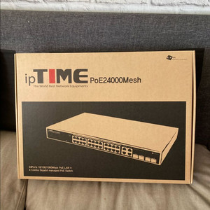 아이피타임 ipTIME PoE24000mesh 메쉬지원 24포트 기가비트 스위칭허브 스위치 허브 이미지