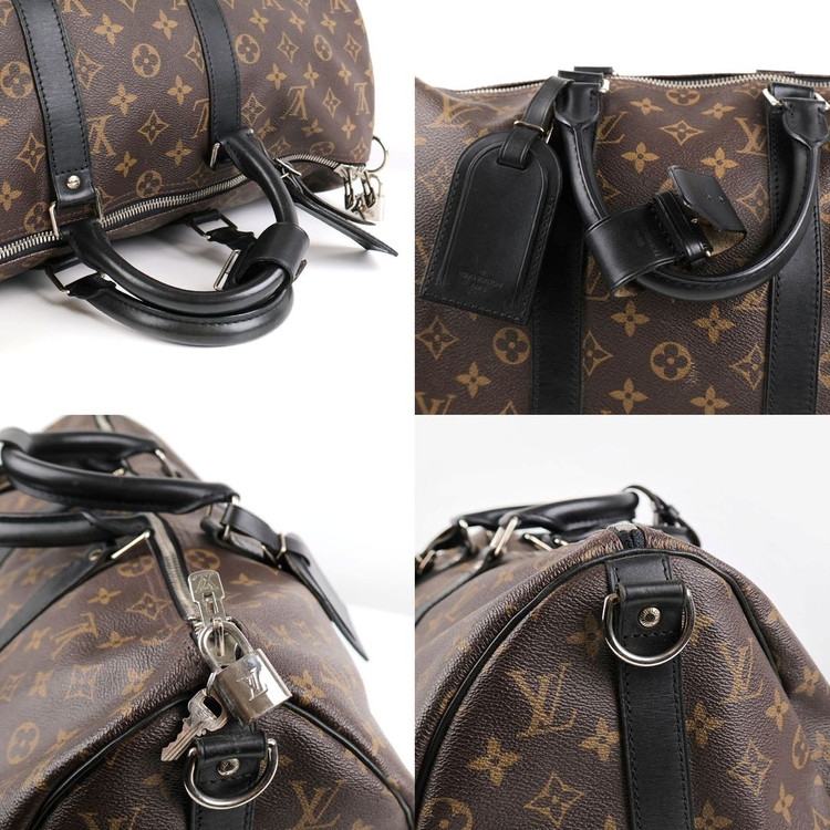 [중고명품다올] 루이비통 모노그램 마카사르 키폴 반둘리에 45 토트숄더백 M56711--7