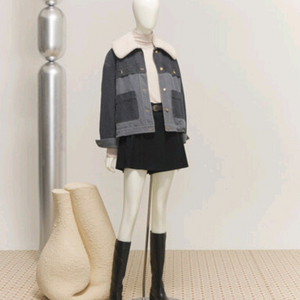 SJSJ 데님 누빔자켓 다크그레이 새상품 44사이즈 판매합니다 이미지