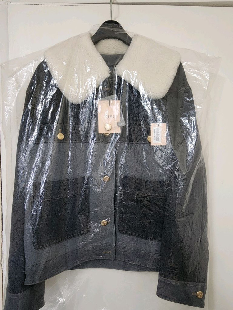 SJSJ 데님 누빔자켓 다크그레이 새상품 44사이즈 판매합니다 이미지