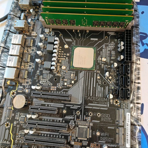 제온 D-1581 보드 + DDR4 16GB ECC/REG 램 4개